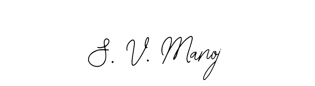 It looks lik you need a new signature style for name S. V. Manoj. Design unique handwritten (Bearetta-2O07w) signature with our free signature maker in just a few clicks. S. V. Manoj signature style 12 images and pictures png