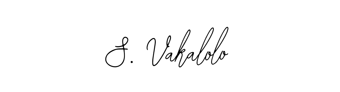 You should practise on your own different ways (Bearetta-2O07w) to write your name (S. Vakalolo) in signature. don't let someone else do it for you. S. Vakalolo signature style 12 images and pictures png