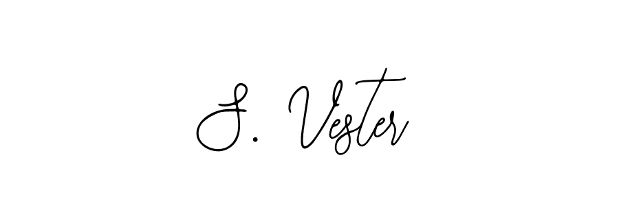 How to make S. Vester name signature. Use Bearetta-2O07w style for creating short signs online. This is the latest handwritten sign. S. Vester signature style 12 images and pictures png