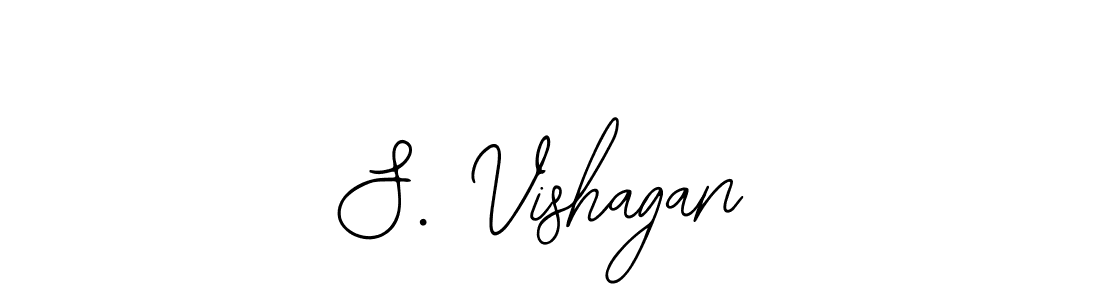 Also You can easily find your signature by using the search form. We will create S. Vishagan name handwritten signature images for you free of cost using Bearetta-2O07w sign style. S. Vishagan signature style 12 images and pictures png