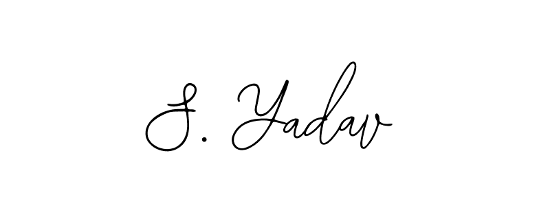 You should practise on your own different ways (Bearetta-2O07w) to write your name (S. Yadav) in signature. don't let someone else do it for you. S. Yadav signature style 12 images and pictures png