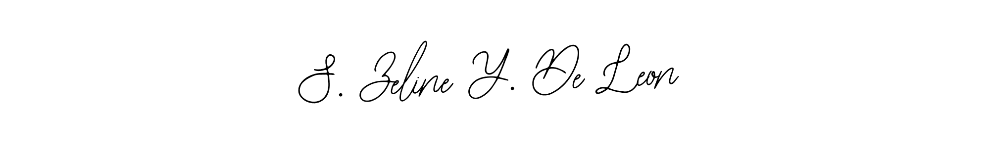 You should practise on your own different ways (Bearetta-2O07w) to write your name (S. Zeline Y. De Leon) in signature. don't let someone else do it for you. S. Zeline Y. De Leon signature style 12 images and pictures png