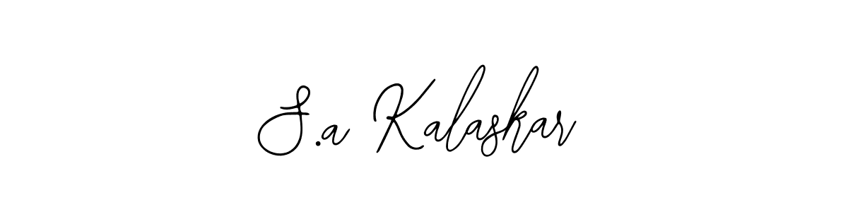 S.a Kalaskar stylish signature style. Best Handwritten Sign (Bearetta-2O07w) for my name. Handwritten Signature Collection Ideas for my name S.a Kalaskar. S.a Kalaskar signature style 12 images and pictures png