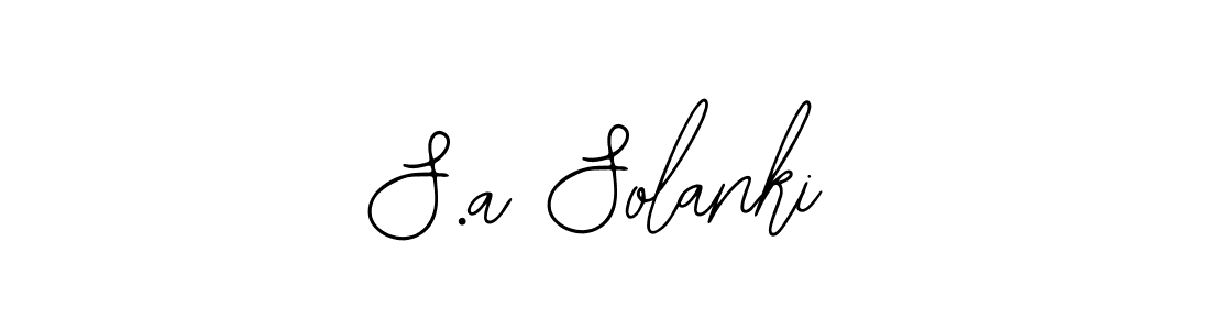 S.a Solanki stylish signature style. Best Handwritten Sign (Bearetta-2O07w) for my name. Handwritten Signature Collection Ideas for my name S.a Solanki. S.a Solanki signature style 12 images and pictures png