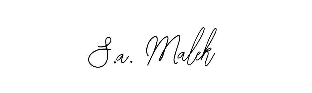 Similarly Bearetta-2O07w is the best handwritten signature design. Signature creator online .You can use it as an online autograph creator for name S.a. Malek. S.a. Malek signature style 12 images and pictures png