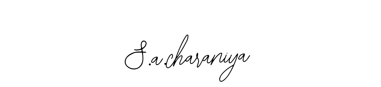 S.a.charaniya stylish signature style. Best Handwritten Sign (Bearetta-2O07w) for my name. Handwritten Signature Collection Ideas for my name S.a.charaniya. S.a.charaniya signature style 12 images and pictures png