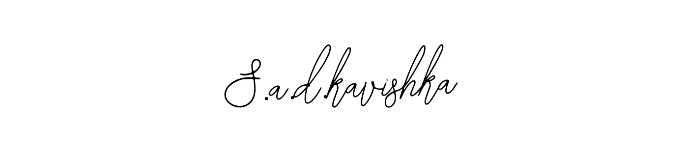 Design your own signature with our free online signature maker. With this signature software, you can create a handwritten (Bearetta-2O07w) signature for name S.a.d.kavishka. S.a.d.kavishka signature style 12 images and pictures png