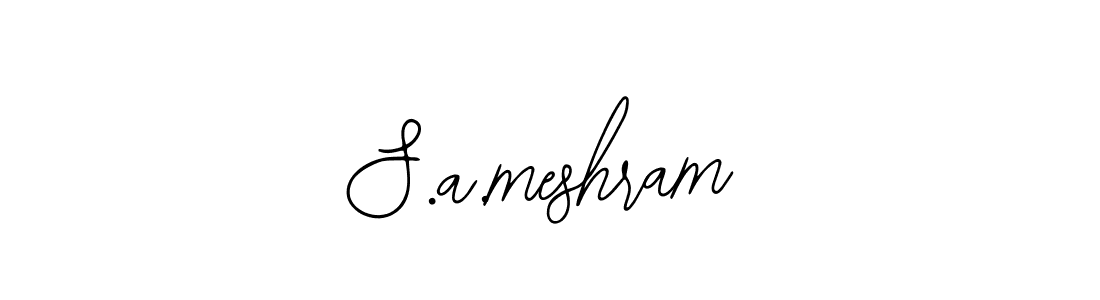 Make a beautiful signature design for name S.a.meshram. Use this online signature maker to create a handwritten signature for free. S.a.meshram signature style 12 images and pictures png