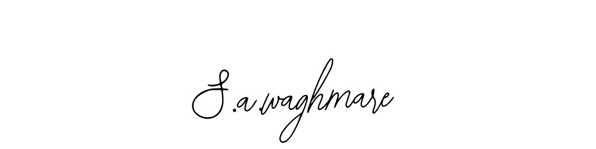 Use a signature maker to create a handwritten signature online. With this signature software, you can design (Bearetta-2O07w) your own signature for name S.a.waghmare. S.a.waghmare signature style 12 images and pictures png