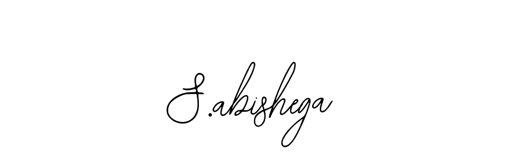 Use a signature maker to create a handwritten signature online. With this signature software, you can design (Bearetta-2O07w) your own signature for name S.abishega. S.abishega signature style 12 images and pictures png