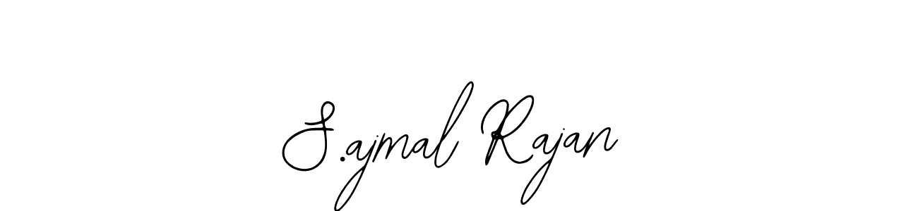 How to Draw S.ajmal Rajan signature style? Bearetta-2O07w is a latest design signature styles for name S.ajmal Rajan. S.ajmal Rajan signature style 12 images and pictures png