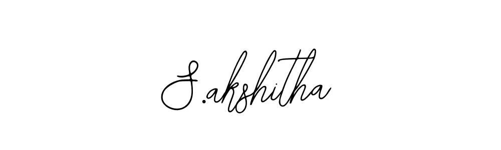 How to make S.akshitha signature? Bearetta-2O07w is a professional autograph style. Create handwritten signature for S.akshitha name. S.akshitha signature style 12 images and pictures png