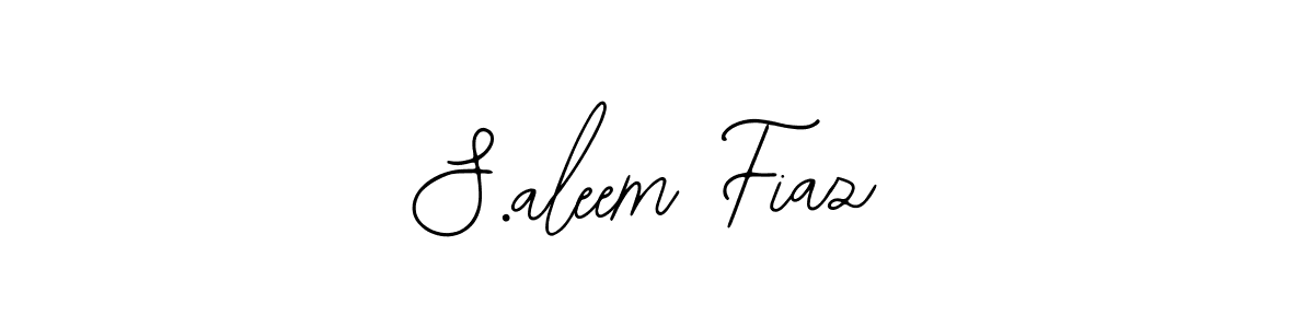 The best way (Bearetta-2O07w) to make a short signature is to pick only two or three words in your name. The name S.aleem Fiaz include a total of six letters. For converting this name. S.aleem Fiaz signature style 12 images and pictures png