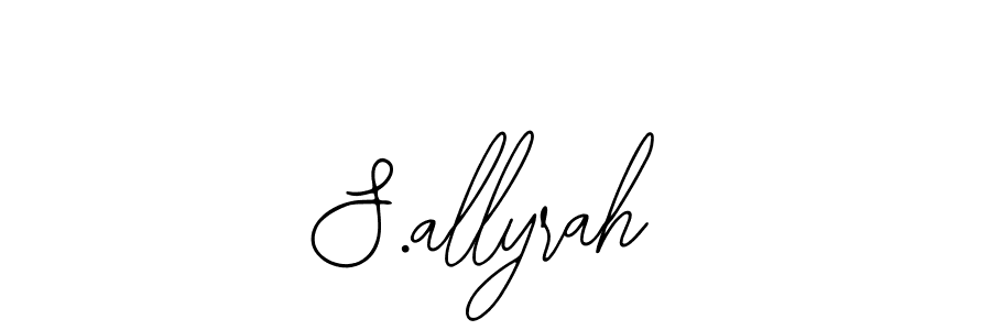 How to Draw S.allyrah signature style? Bearetta-2O07w is a latest design signature styles for name S.allyrah. S.allyrah signature style 12 images and pictures png