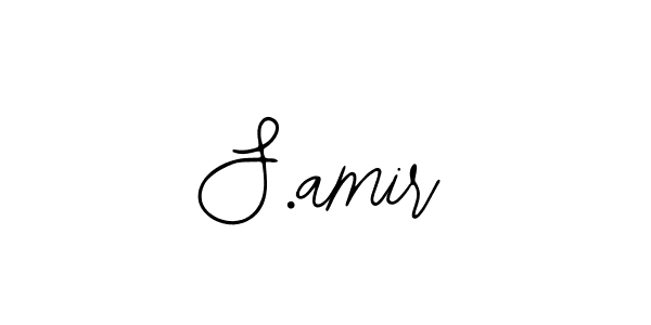 You should practise on your own different ways (Bearetta-2O07w) to write your name (S.amir) in signature. don't let someone else do it for you. S.amir signature style 12 images and pictures png