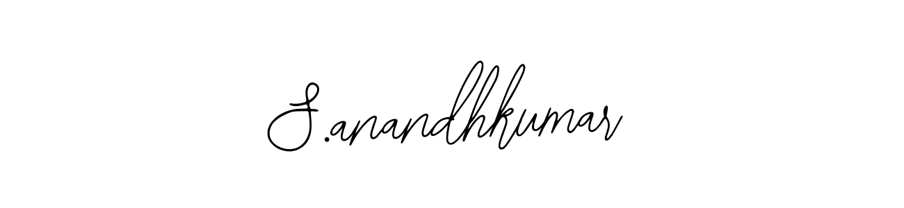 How to make S.anandhkumar name signature. Use Bearetta-2O07w style for creating short signs online. This is the latest handwritten sign. S.anandhkumar signature style 12 images and pictures png