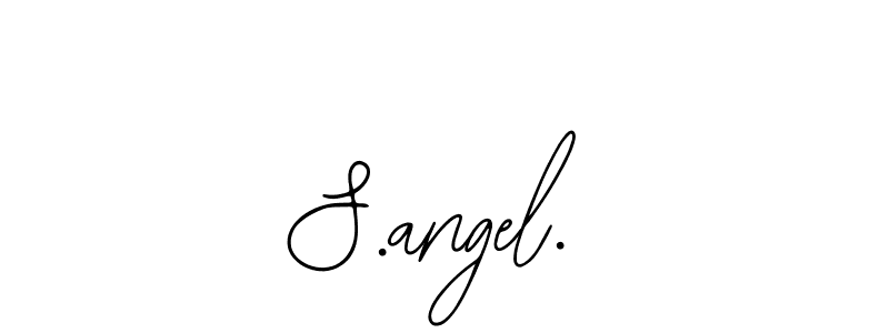 How to make S.angel. name signature. Use Bearetta-2O07w style for creating short signs online. This is the latest handwritten sign. S.angel. signature style 12 images and pictures png