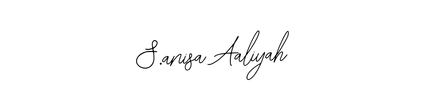 Design your own signature with our free online signature maker. With this signature software, you can create a handwritten (Bearetta-2O07w) signature for name S.anisa Aaliyah. S.anisa Aaliyah signature style 12 images and pictures png