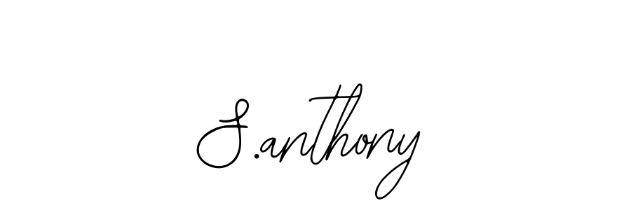 Also we have S.anthony name is the best signature style. Create professional handwritten signature collection using Bearetta-2O07w autograph style. S.anthony signature style 12 images and pictures png