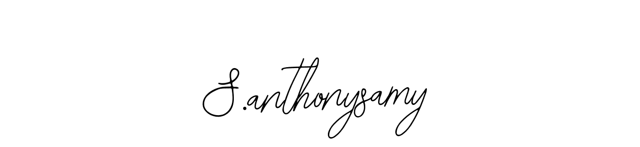 Bearetta-2O07w is a professional signature style that is perfect for those who want to add a touch of class to their signature. It is also a great choice for those who want to make their signature more unique. Get S.anthonysamy name to fancy signature for free. S.anthonysamy signature style 12 images and pictures png