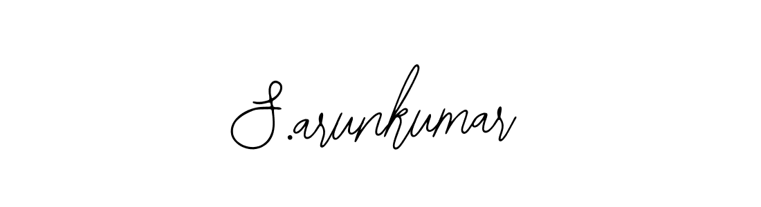 You should practise on your own different ways (Bearetta-2O07w) to write your name (S.arunkumar) in signature. don't let someone else do it for you. S.arunkumar signature style 12 images and pictures png