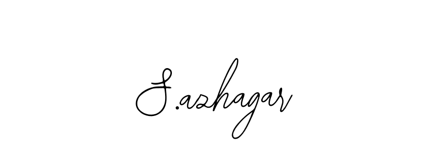 Use a signature maker to create a handwritten signature online. With this signature software, you can design (Bearetta-2O07w) your own signature for name S.azhagar. S.azhagar signature style 12 images and pictures png