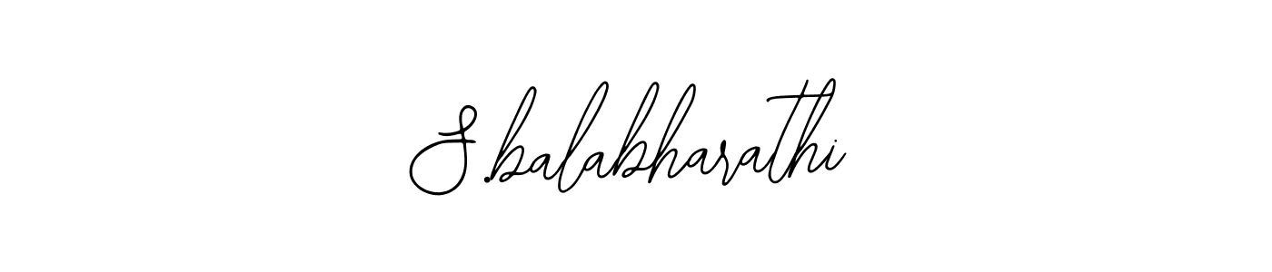 Use a signature maker to create a handwritten signature online. With this signature software, you can design (Bearetta-2O07w) your own signature for name S.balabharathi. S.balabharathi signature style 12 images and pictures png