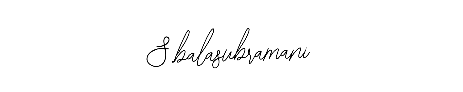 Make a beautiful signature design for name S.balasubramani. Use this online signature maker to create a handwritten signature for free. S.balasubramani signature style 12 images and pictures png