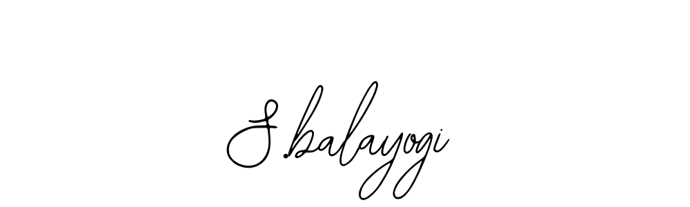 Create a beautiful signature design for name S.balayogi. With this signature (Bearetta-2O07w) fonts, you can make a handwritten signature for free. S.balayogi signature style 12 images and pictures png