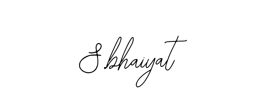 Design your own signature with our free online signature maker. With this signature software, you can create a handwritten (Bearetta-2O07w) signature for name S.bhaiyat. S.bhaiyat signature style 12 images and pictures png