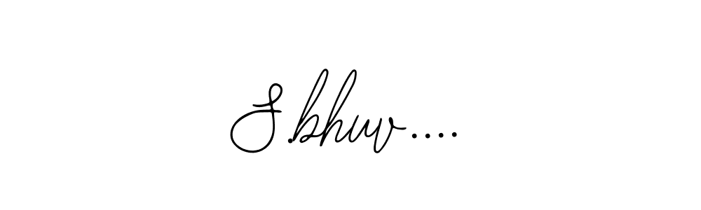 The best way (Bearetta-2O07w) to make a short signature is to pick only two or three words in your name. The name S.bhuv.... include a total of six letters. For converting this name. S.bhuv.... signature style 12 images and pictures png