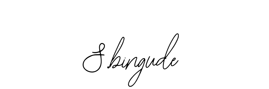 Create a beautiful signature design for name S.bingude. With this signature (Bearetta-2O07w) fonts, you can make a handwritten signature for free. S.bingude signature style 12 images and pictures png