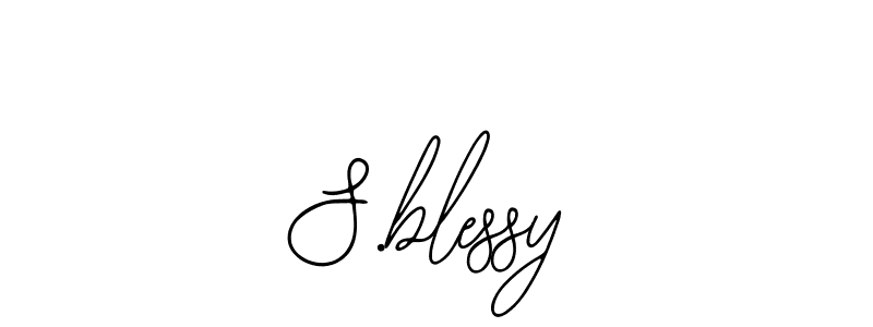 Make a beautiful signature design for name S.blessy. With this signature (Bearetta-2O07w) style, you can create a handwritten signature for free. S.blessy signature style 12 images and pictures png