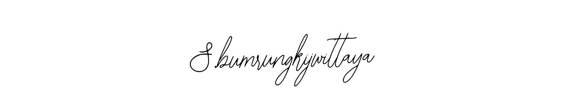 Create a beautiful signature design for name S.bumrungkijwittaya. With this signature (Bearetta-2O07w) fonts, you can make a handwritten signature for free. S.bumrungkijwittaya signature style 12 images and pictures png