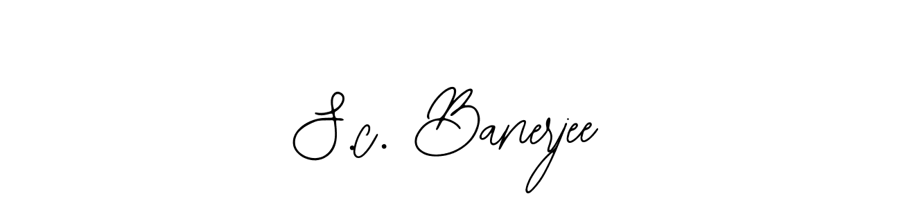 Also You can easily find your signature by using the search form. We will create S.c. Banerjee name handwritten signature images for you free of cost using Bearetta-2O07w sign style. S.c. Banerjee signature style 12 images and pictures png