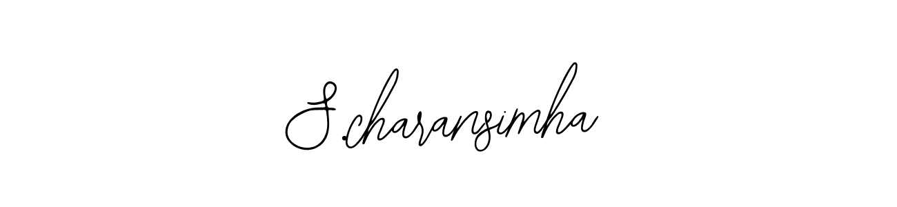 Also You can easily find your signature by using the search form. We will create S.charansimha name handwritten signature images for you free of cost using Bearetta-2O07w sign style. S.charansimha signature style 12 images and pictures png