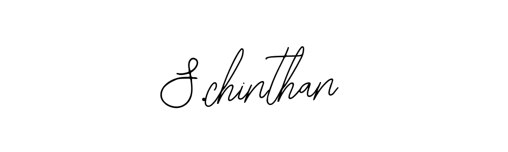 Design your own signature with our free online signature maker. With this signature software, you can create a handwritten (Bearetta-2O07w) signature for name S.chinthan. S.chinthan signature style 12 images and pictures png