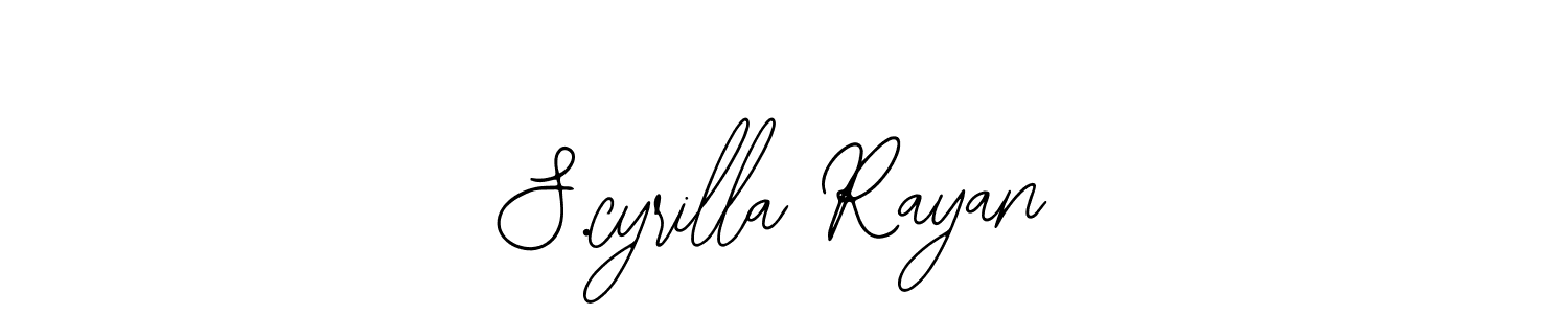 You can use this online signature creator to create a handwritten signature for the name S.cyrilla Rayan. This is the best online autograph maker. S.cyrilla Rayan signature style 12 images and pictures png