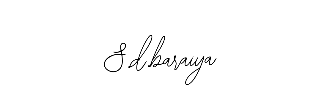 Make a beautiful signature design for name S.d.baraiya. With this signature (Bearetta-2O07w) style, you can create a handwritten signature for free. S.d.baraiya signature style 12 images and pictures png