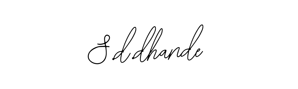 if you are searching for the best signature style for your name S.d.dhande. so please give up your signature search. here we have designed multiple signature styles  using Bearetta-2O07w. S.d.dhande signature style 12 images and pictures png