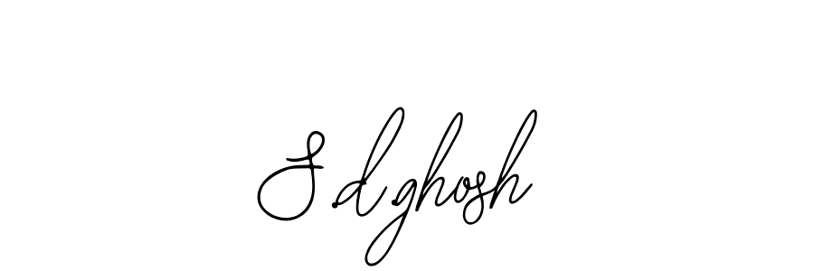 You should practise on your own different ways (Bearetta-2O07w) to write your name (S.d.ghosh) in signature. don't let someone else do it for you. S.d.ghosh signature style 12 images and pictures png