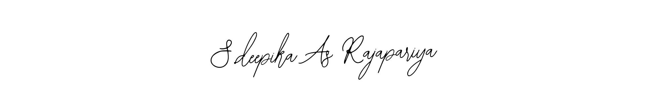 How to make S.deepika As Rajapariya name signature. Use Bearetta-2O07w style for creating short signs online. This is the latest handwritten sign. S.deepika As Rajapariya signature style 12 images and pictures png