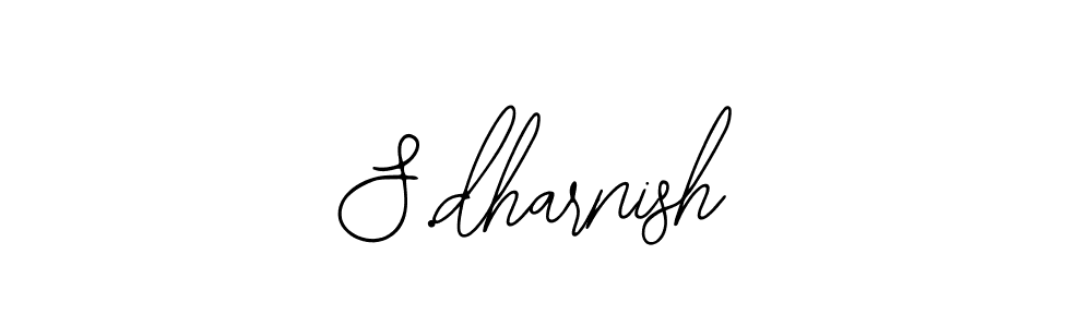 Similarly Bearetta-2O07w is the best handwritten signature design. Signature creator online .You can use it as an online autograph creator for name S.dharnish. S.dharnish signature style 12 images and pictures png