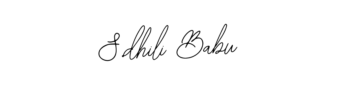 How to make S.dhili Babu name signature. Use Bearetta-2O07w style for creating short signs online. This is the latest handwritten sign. S.dhili Babu signature style 12 images and pictures png