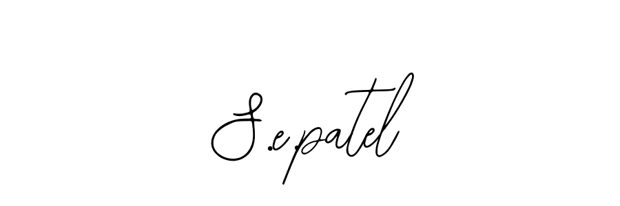 Bearetta-2O07w is a professional signature style that is perfect for those who want to add a touch of class to their signature. It is also a great choice for those who want to make their signature more unique. Get S.e.patel name to fancy signature for free. S.e.patel signature style 12 images and pictures png