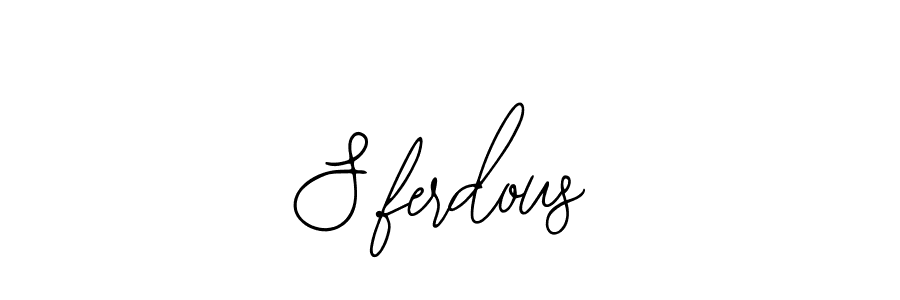 Use a signature maker to create a handwritten signature online. With this signature software, you can design (Bearetta-2O07w) your own signature for name S.ferdous. S.ferdous signature style 12 images and pictures png