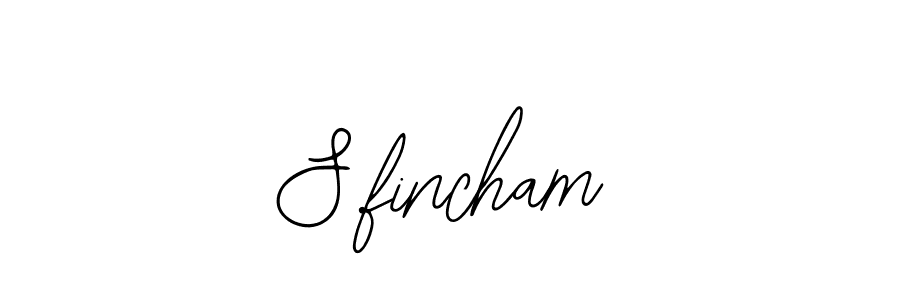 if you are searching for the best signature style for your name S.fincham. so please give up your signature search. here we have designed multiple signature styles  using Bearetta-2O07w. S.fincham signature style 12 images and pictures png