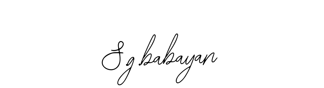 How to Draw S.g.babayan signature style? Bearetta-2O07w is a latest design signature styles for name S.g.babayan. S.g.babayan signature style 12 images and pictures png