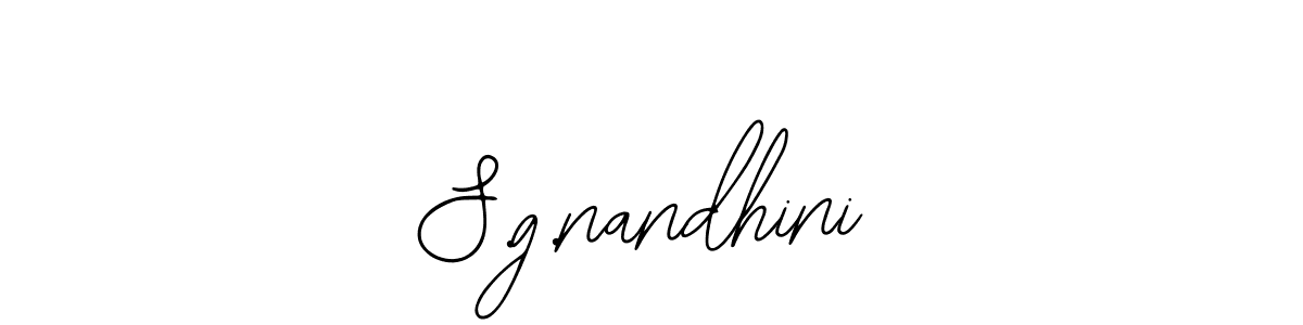 You should practise on your own different ways (Bearetta-2O07w) to write your name (S.g.nandhini) in signature. don't let someone else do it for you. S.g.nandhini signature style 12 images and pictures png