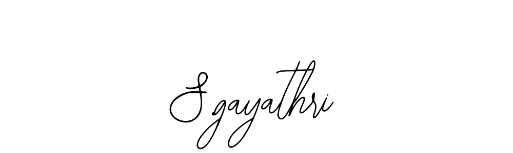 How to make S.gayathri signature? Bearetta-2O07w is a professional autograph style. Create handwritten signature for S.gayathri name. S.gayathri signature style 12 images and pictures png